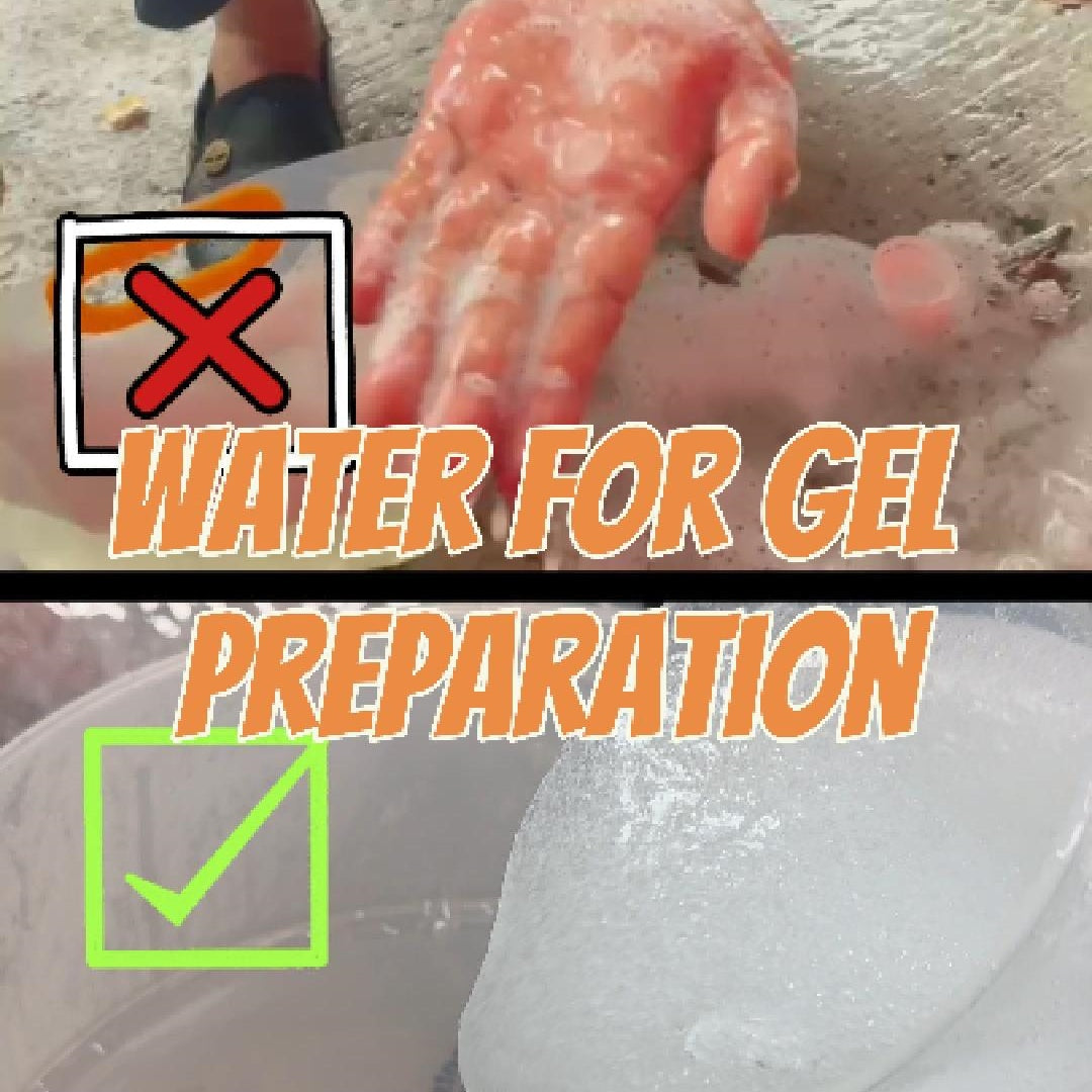 water for ppf gel powder