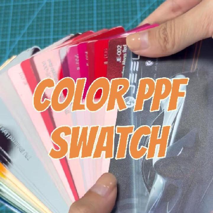 Color PPF Swatch -205 Colors(Dry&Wet Application) & PPF Samples – JEELE ...